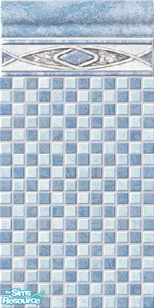 Sims 2 — Azure wall 3 by Helena — -