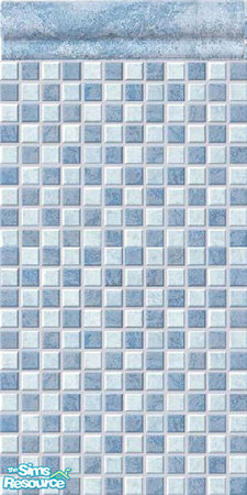 Sims 2 — Azure wall 1 by Helena — -