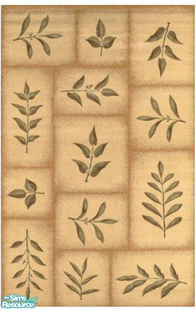 Sims 2 — Beige rug 5 by Trollsan — You need to download Echo's 3x4 rug, included in Windkeeper's "Real Rugs
