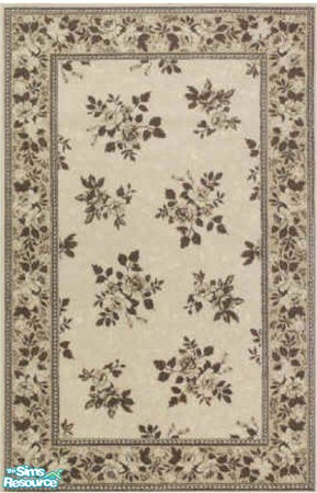 Sims 2 — Beige rug 9 by Trollsan — You need to download Echo's 3x4 rug, included in Windkeeper's "Real Rugs