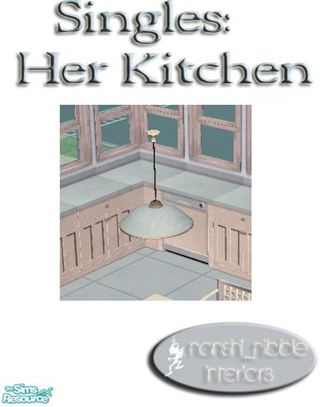 Sims 2 — Singles - Her Kitchen Lamp by TSR Archive — .