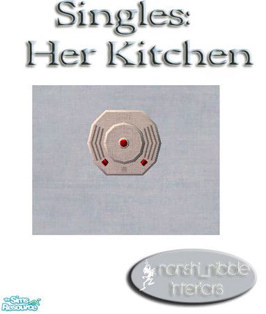 Sims 2 — Singles - Her Kitchen smoke detector by TSR Archive — .
