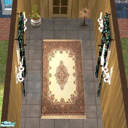 Sims 2 — Beige and Brown antique runner by buntah — Part of my Antique Hallway Runners set. NOTE: You must download