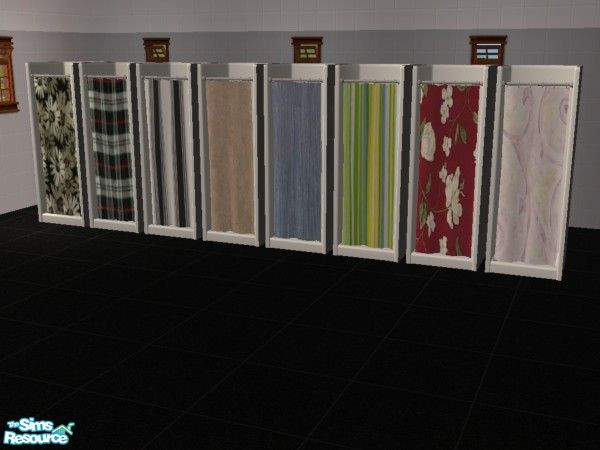 Sims 2 — Cheap Shower Curtain Recolor Set #4 by mightyfaithgirl — A new collection of 8 shower curtains for the Clean