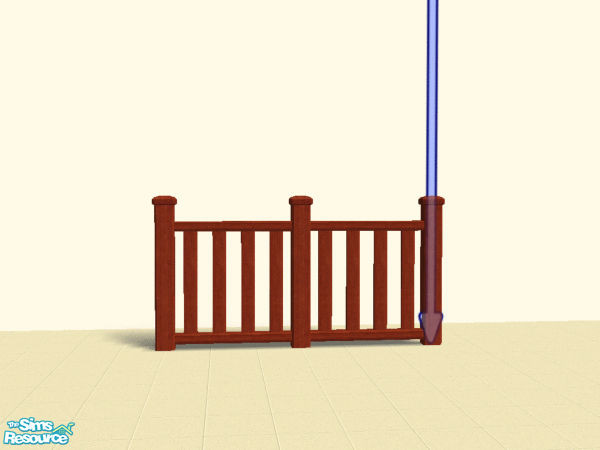Sims 2 — Mixed batch Recolors Of Wooden Fence - Walnut Wooden Fence by robbyngirl — Here some recolors of the Wooden