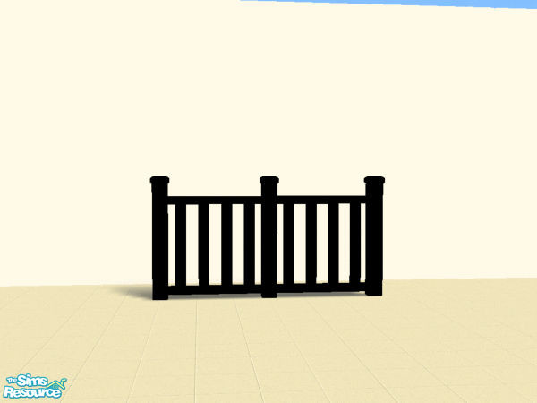 Sims 2 — Mixed batch Recolors Of Wooden Fence - Black Wooden Fence by robbyngirl — Here some recolors of the Wooden Fence