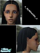 Sims 2 — Teen hair tucked behind ears by x_syNthetiKa_x — I made this hair to look like the front bits were tucked behind