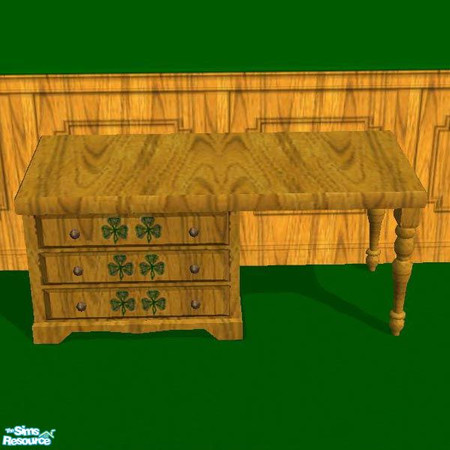 Sims 2 — Irish Bedroom Desk by Outpost_Road — Part of the Irish Bedroom set.