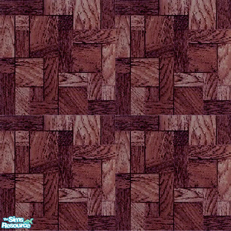 Sims 2 — Mosaic Parquet - Mahogany by TSR Archive — 