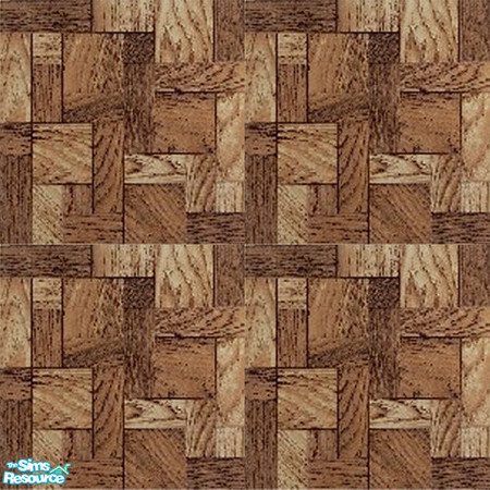 Sims 2 — Mosaic Parquet - Walnut by TSR Archive — 