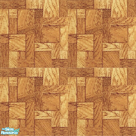 Sims 2 — Mosaic Parquet - Honey Oak by TSR Archive — 