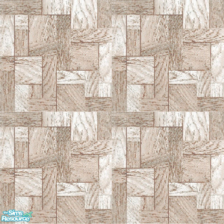 Sims 2 — Mosaic parquet - White Wash by TSR Archive — 