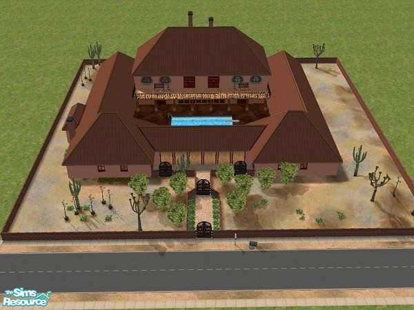 Sims 2 — The Hacienda II by oldmember_re2camp — 