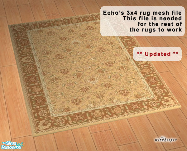 The Sims Resource - Echo's 3x4 rug