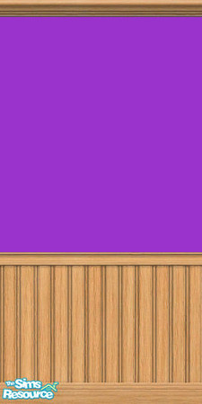 Sims 2 — Purple Wall with Beaded Wainscoting by stitchy — Please rate this if you like it :)