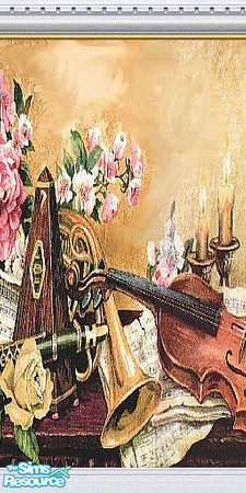 Sims 2 — Music Room 2 by Lorah — Create an elegant music room with this set. 2nd of 2 oil painted walls.