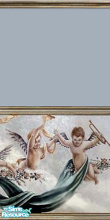 Sims 2 — Cherubs 8 by Lorah — Alternate cherubs wall 7 and 8 to cover walls. Part of blue set.