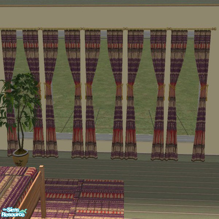 Sims 2 — country warm COURTAINS by lorettamouse — .