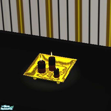 Sims 2 — Black candles by buntah — These are the black candles to go with my solid gold candle tray