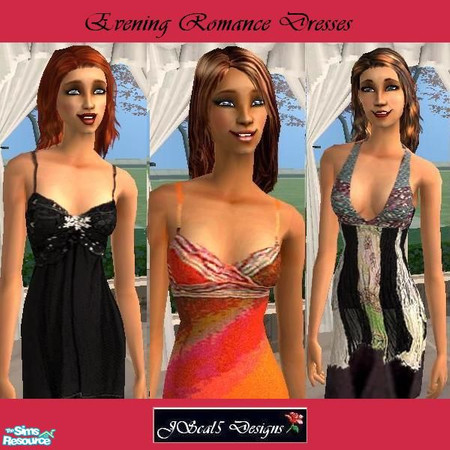 Sims 2 — Evening Romance Dresses by scal5 — A set of 3 soft romantic dresses. Inspired by Forever 21, but made for the