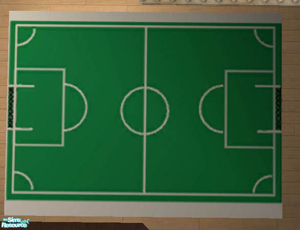 Sims 2 — 3x4 Soccer PlayMat by SSilver — Part of my Soccer Lover's Bedroom Set. You need the original mesh file for this