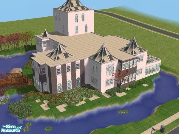 Sims 2 — Dundrennan Castle by oldmember_Samharr01 — the elaborate, decadent, ancient castle has been a vast fortress