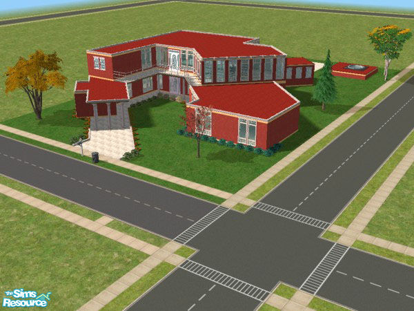 Sims 2 — Copihue by Andres-Chile — A modern house with a style contemporary-mediterranean, if you like a place with a lot