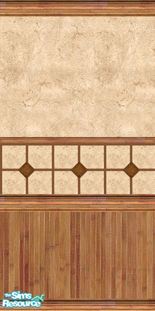 Sims 2 — Oriental kitchen wall 2d by Trollsan — By Trollsan