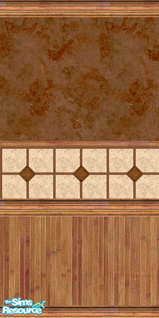 Sims 2 — Oriental kitchen wall 1d by Trollsan — By Trollsan
