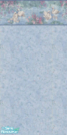 Sims 2 — BlueSwan2 wall paper by LittleBeeSims — Again this will look great in you Sims bathroom.