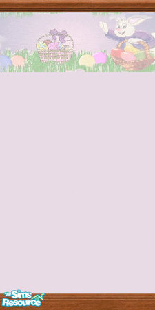 Sims 2 — Easter Bunny by saidar99 — Easter bunny border with purple paint.