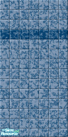 Sims 2 — Blue Marble Tiles by snowkattx1 — Blue Marble Tile wall