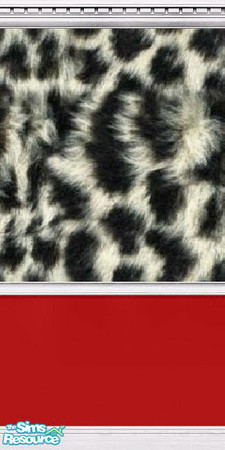 Sims 2 — wild walls wall 2 by twistedstar — animal print with a splash of color