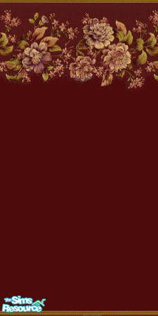 Sims 2 — Darkredwall by LittleBeeSims — Nice Darkred wallpaper. also a dark red carpet to go with this wallpeper.