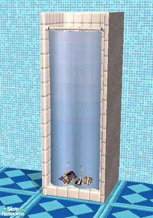 Sims 2 — White Shower 2 by LilAl — Because a white shower is a clean shower.