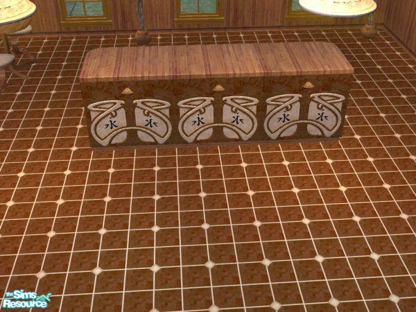 Sims 2 — Oriental kitchen countertop by Trollsan — By Trollsan