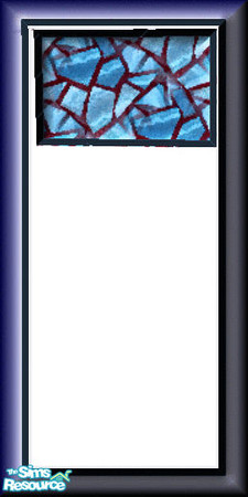 Sims 2 — Blue Stained Glass Wall by Phadrae — This is the wall for my Blue Stained Glass set-please rate if you like it!