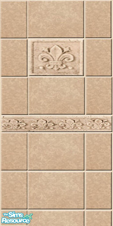 Sims 2 — French Tile Wall by Simaddict99 — 