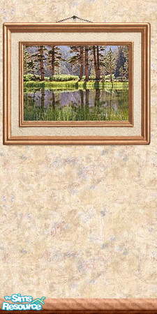 Sims 2 — Picture 102 by Lorah — Picture on full wallpaper wall.