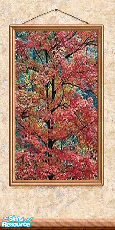 Sims 2 — Picture 92 by Lorah — Picture on full wallpaper wall.