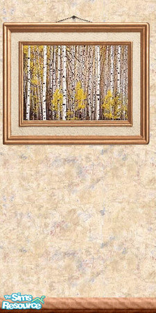 Sims 2 — Picture 62 by Lorah — Picture on full wallpaper wall.