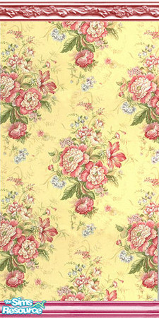 Sims 2 — Spring Peonies on Yellow by naememac — Wonderful peonies on a sunny yellow background. by naememac