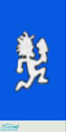 Sims 2 — Blue Background Hatchetman by WickedMayesJuggalette — If you like it, sign my guestbook! MCL