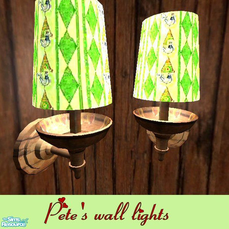 Sims 2 — Pete's Wall light wooden Base by Betsy4arts — This base for the wall light is moldy wood.Betsy's creations