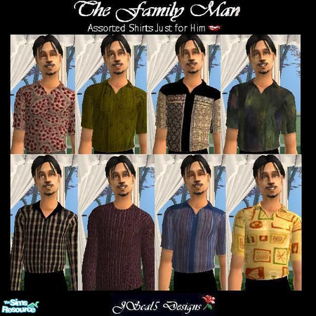 Sims 2 — The Family Man - assorted shirts by scal5 — 