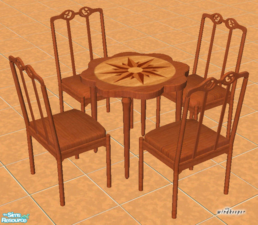 Sims 2 — Medium wood dining chair by TSR Archive — This is just a texture file. You need to download "A Little Less
