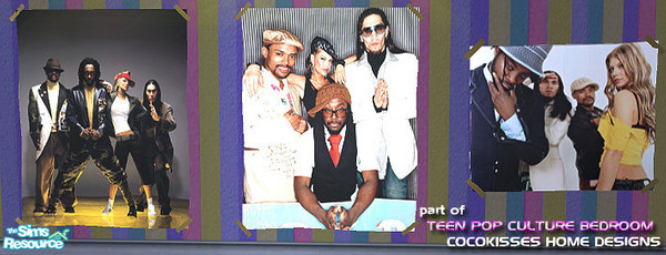 Sims 2 — Black Eyed Peas Poster #2 by oldmember_CocoKissesNYC — This download is for the MIDDLE poster Check out the