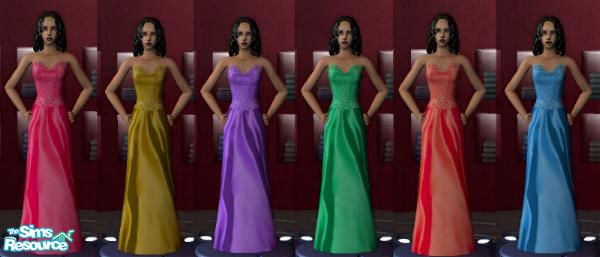 Sims 2 — cgballgowns by cgcg1 — Ball gowns for adult women in different colors. 
