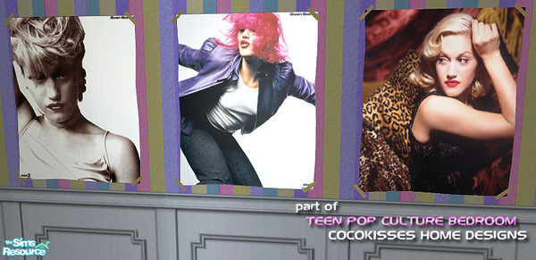 Sims 2 — Gwen Stefani Poster #2 by oldmember_CocoKissesNYC — This download is for the MIDDLE poster Check out the entire