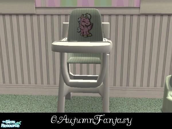 Sims 2 — NeoPets Baby Uni High Chair by AutumnFantasy — I am very sorry if this object came out blue!! I had to switch